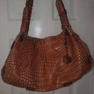 Jessica Simpson - Beautiful Brown Leather with Crocodile pattern Purse
